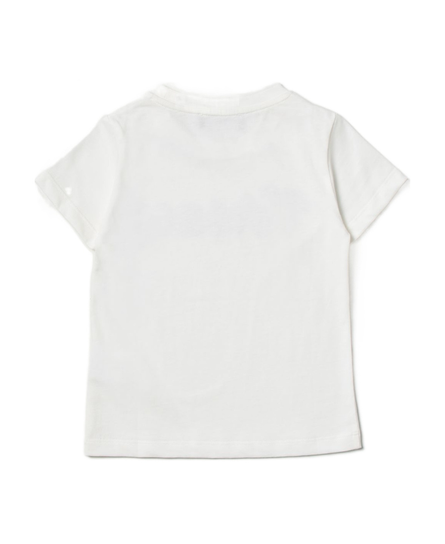 Versace Crystal-embellished Logo T-shirt In White