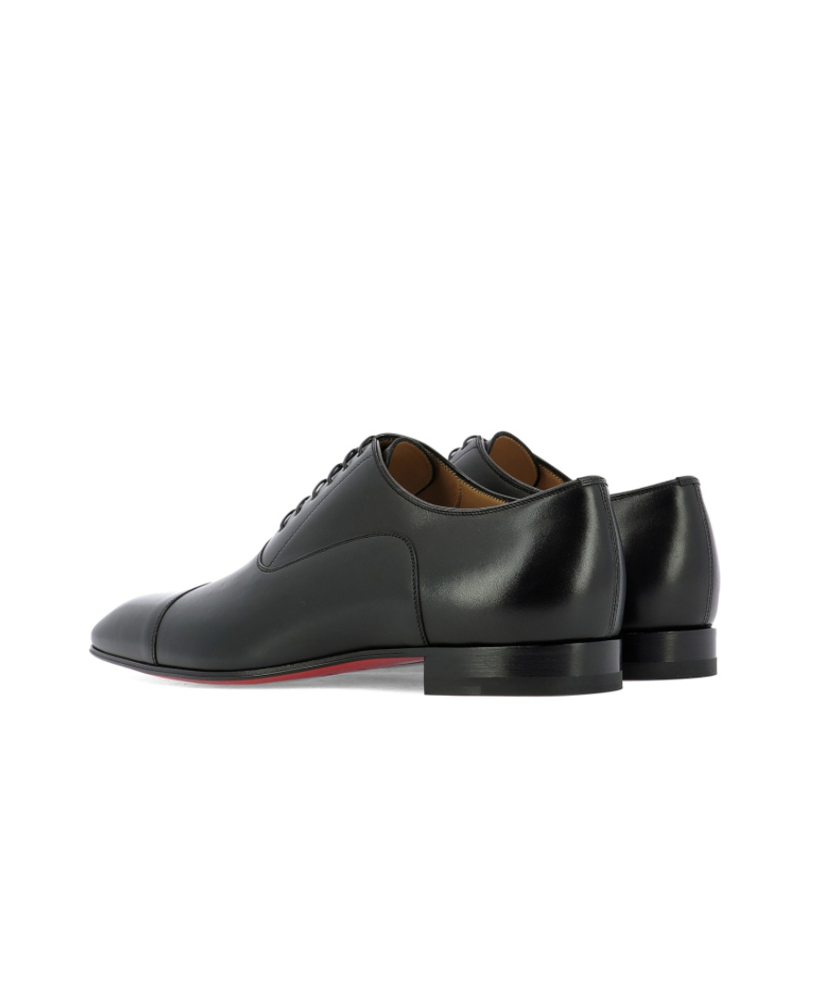 Christian Louboutin Seriox Cap-toe Leather Oxford Shoes In Black