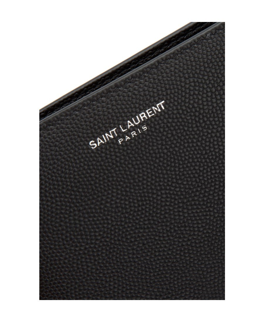 Saint Laurent Money Clip Wallet In Black