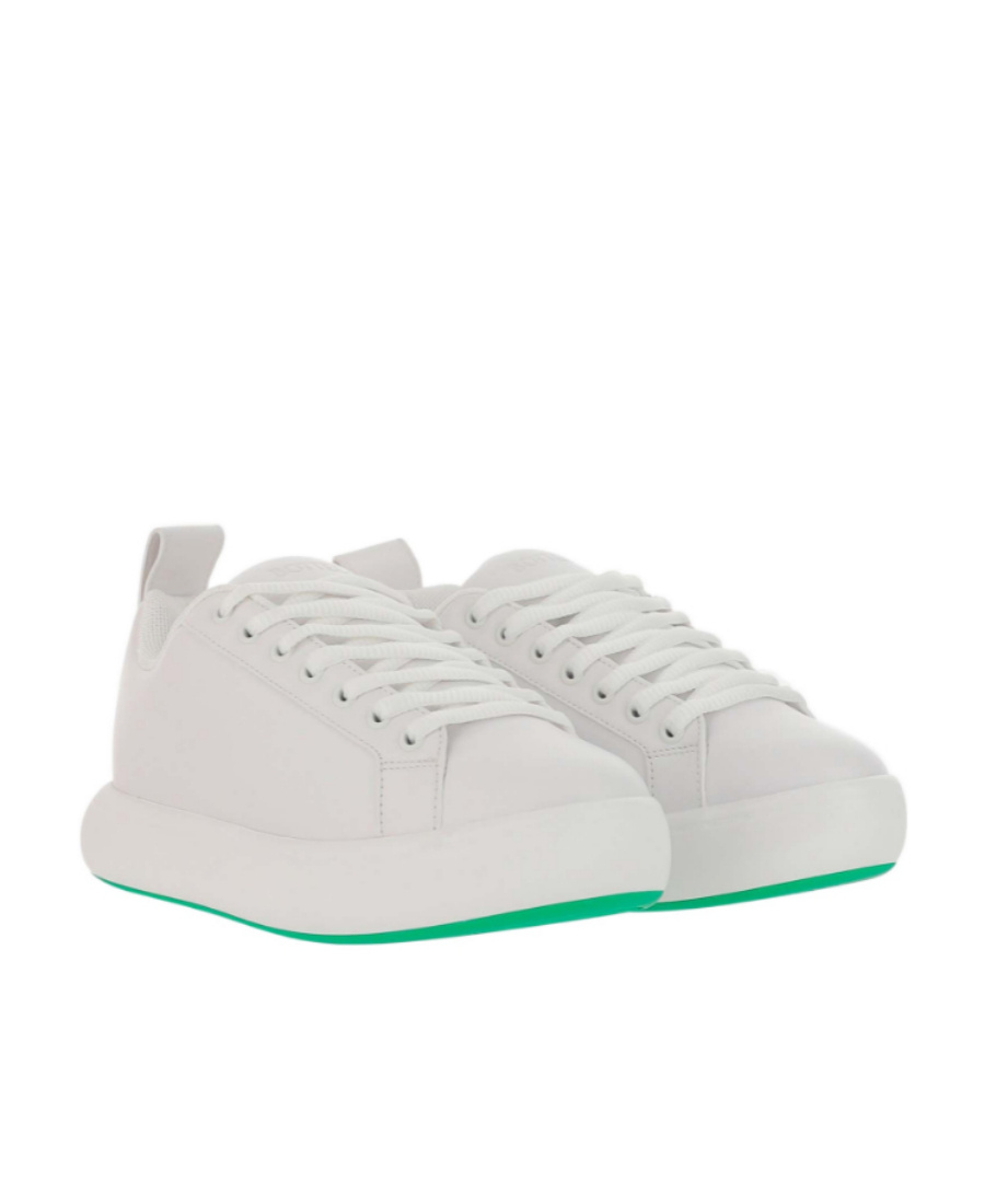 Bottega Veneta Logo Laced With Low-upper Sneakers In White