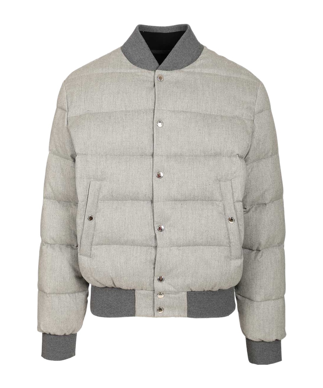 Dolce & Gabbana Reversible Flannel Outerwear Bomber Jackets Grey In Gray