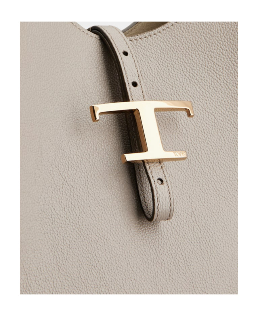 Tod's T Timeless Leather Tote Bag In Nude