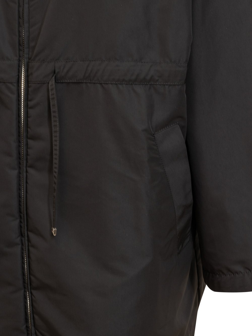Shop Moncler Parka With Long Sleeves And Hood In Black