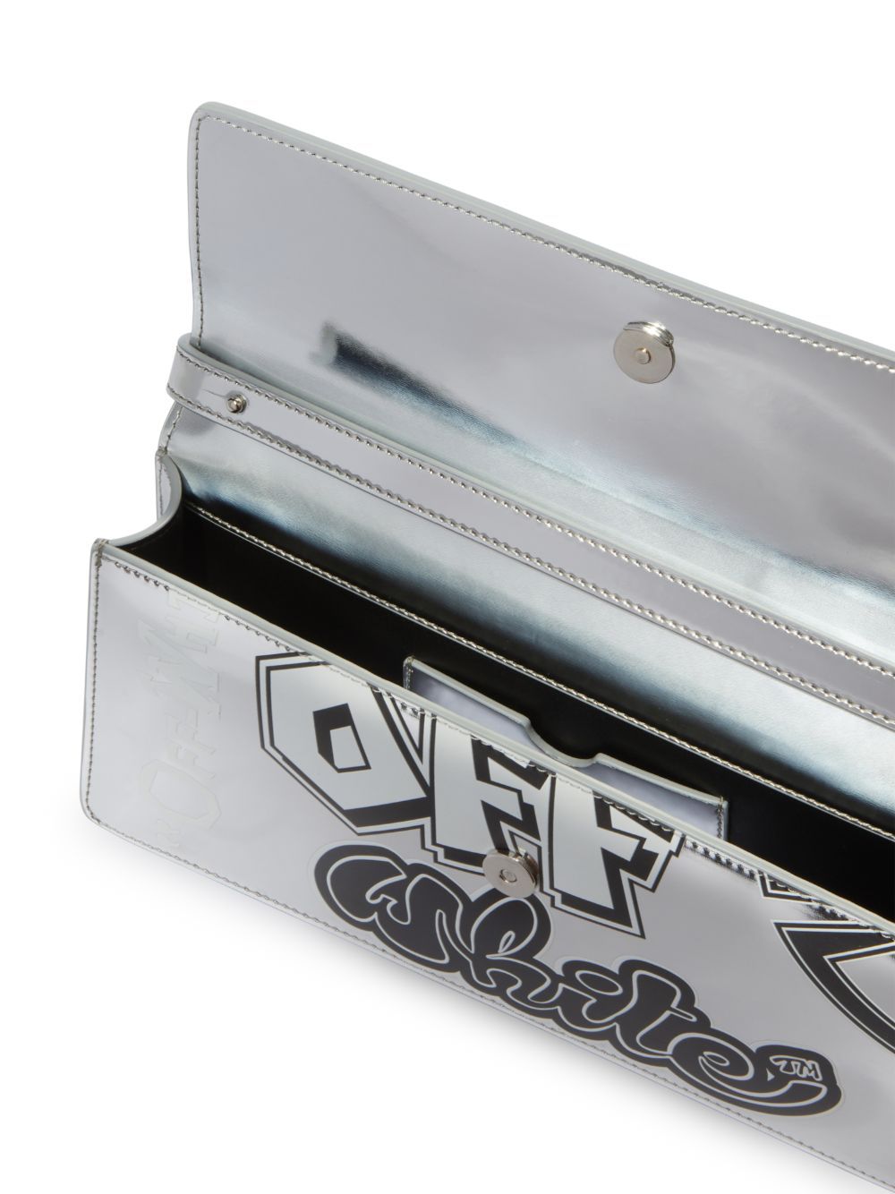 Off-white Silver Jitney 1.0 Shoulder Bag In White