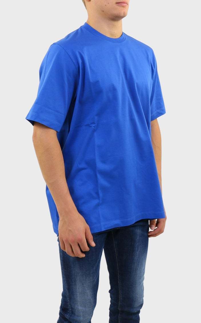 Dsquared2 T-shirt With Round Neck And Short Sleeves In Blue