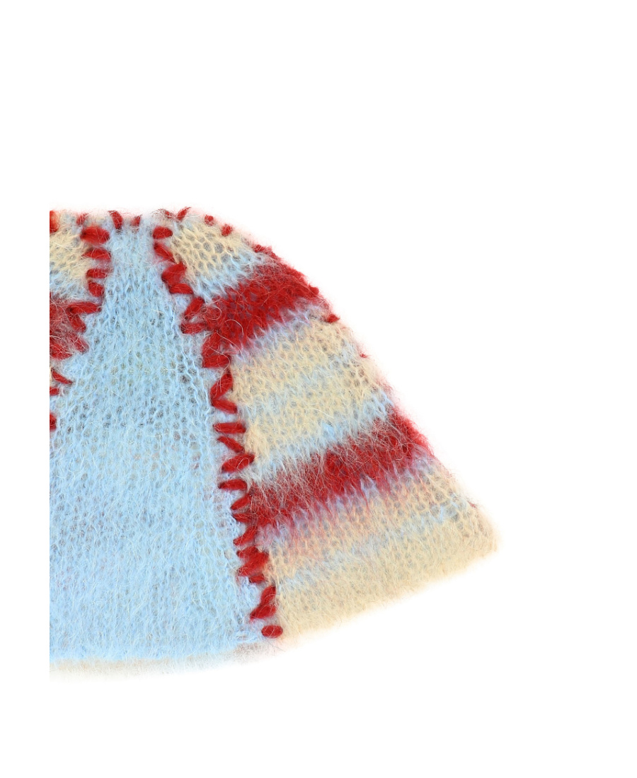 Marni Striped Knitted Beanie In Multicolor
