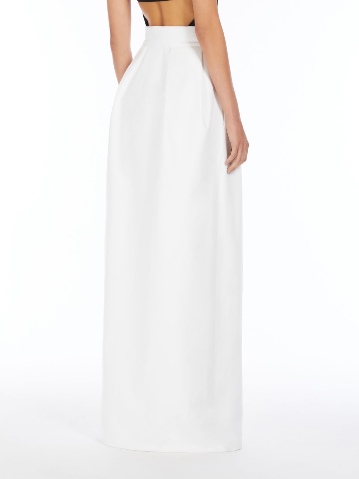 Max Mara Slit Skirt In White