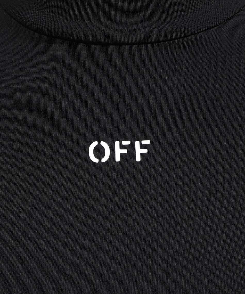 Off-white Laced Up Turtleneck Top In Black