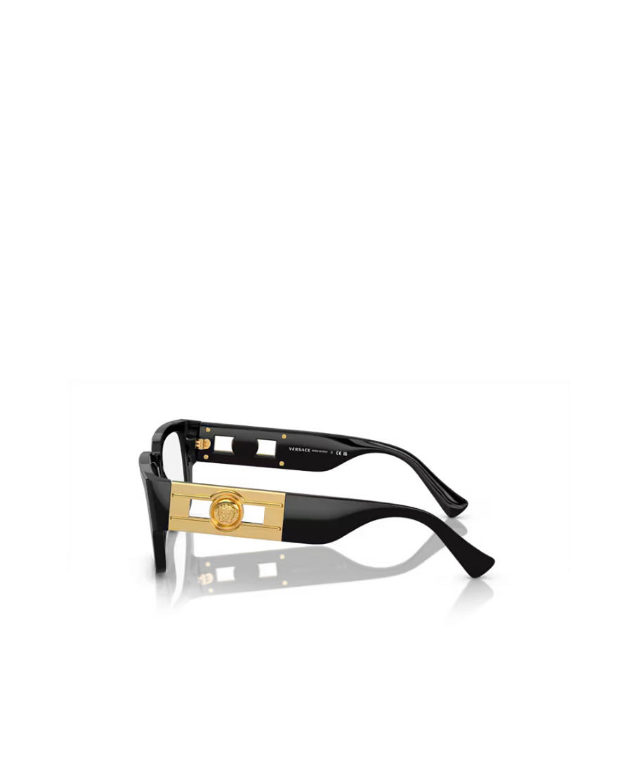 Versace Eyewear Rectangle-frame Glasses In Black