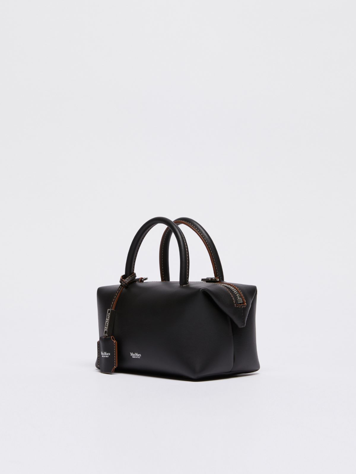 Max Mara Small Natural Leather Bowler Bag