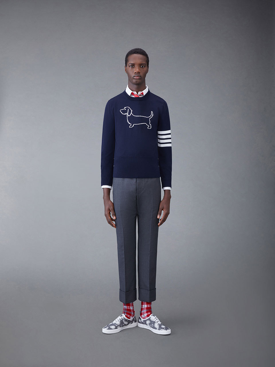 Thom Browne Jersey "hector" In Black