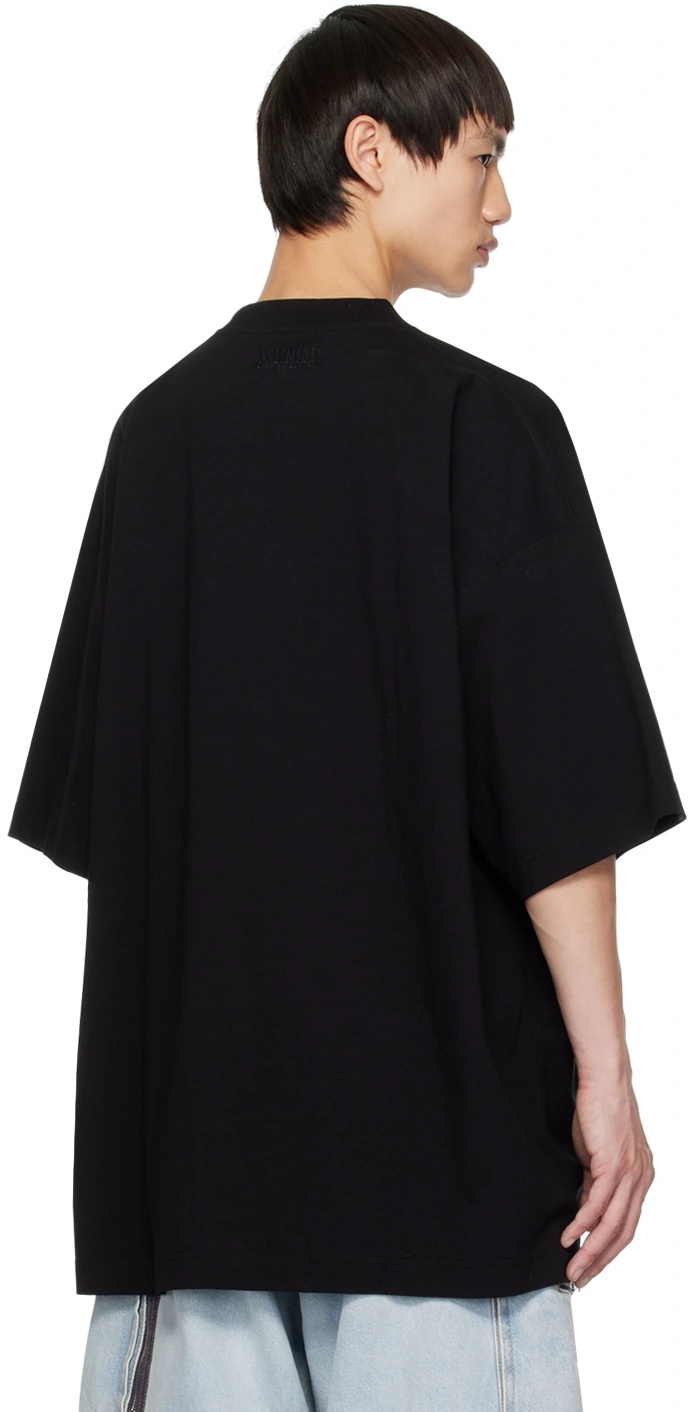 Vetements Logo-print Cotton T-shirt In Black