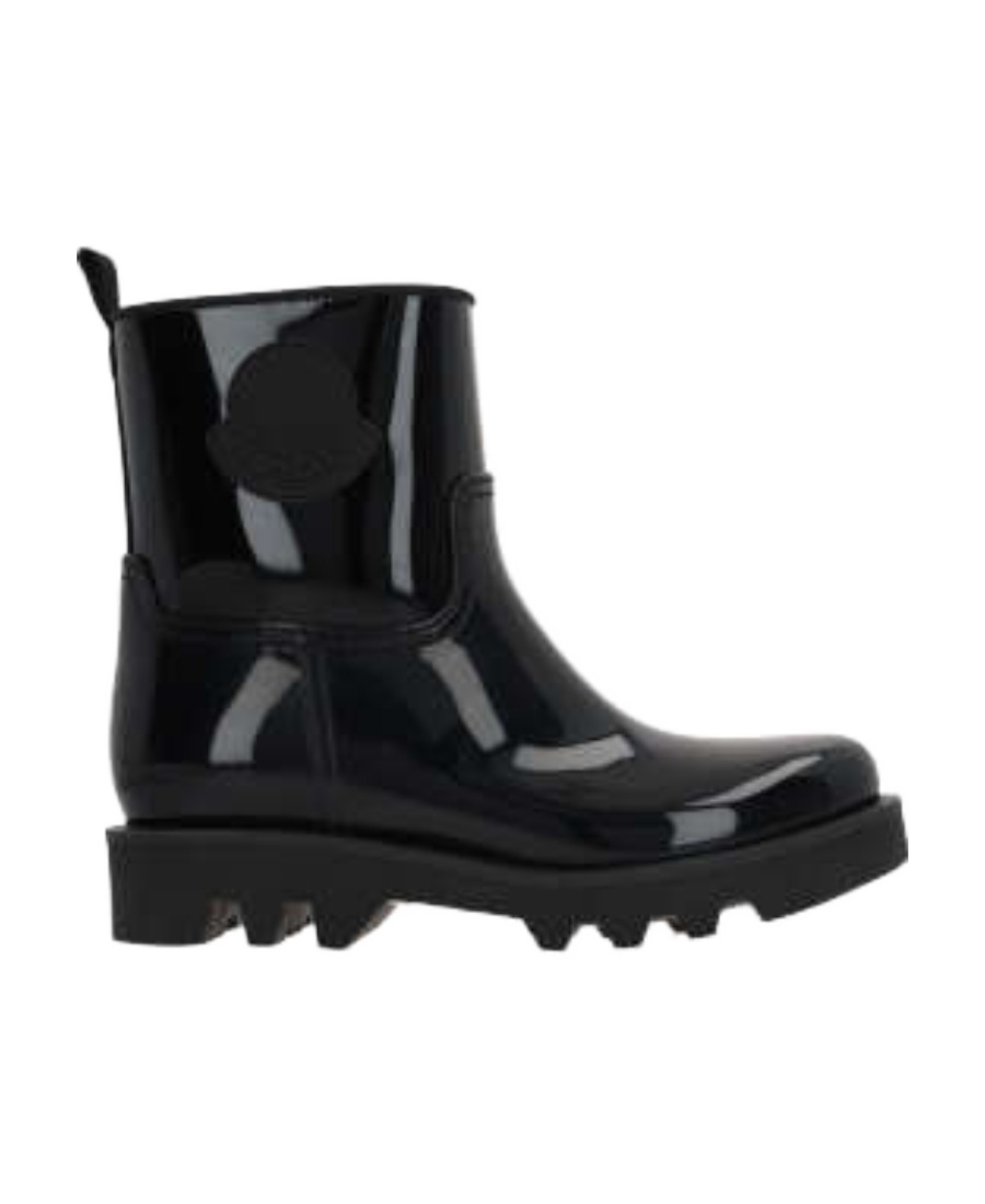 Moncler Kickstream Waterproof Rain Boot In Black