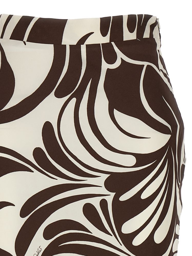 La Doublej Lungomare Midi Skirt In Multi