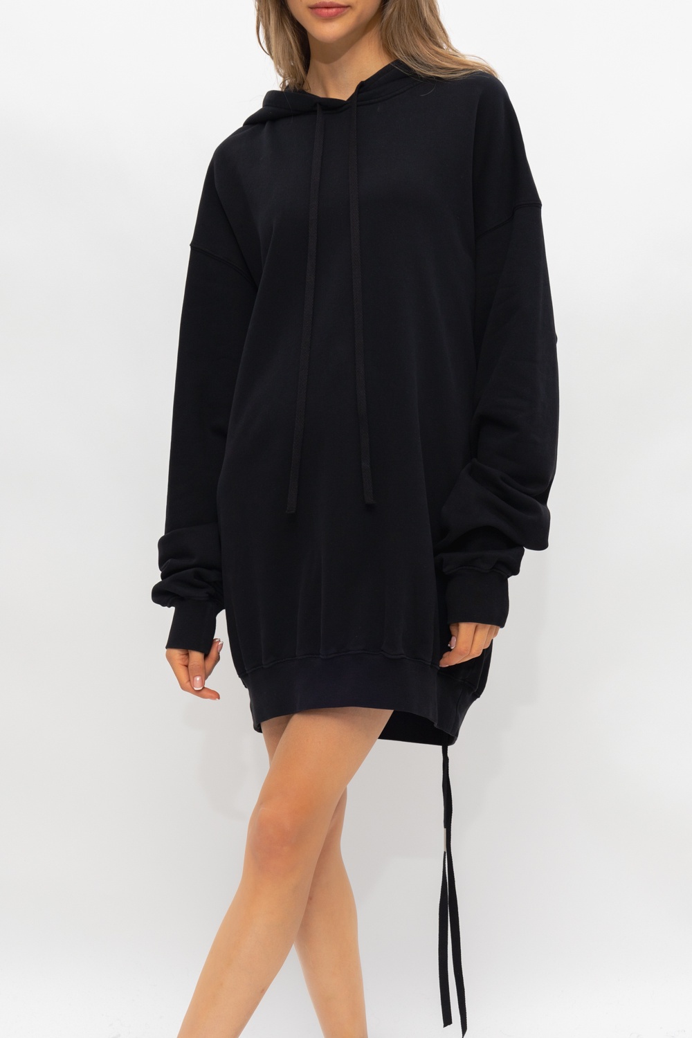 ANN DEMEULEMEESTER ANN DEMEULEMEESTER LONG-SLEEVED DRAWSTRING HOODIE