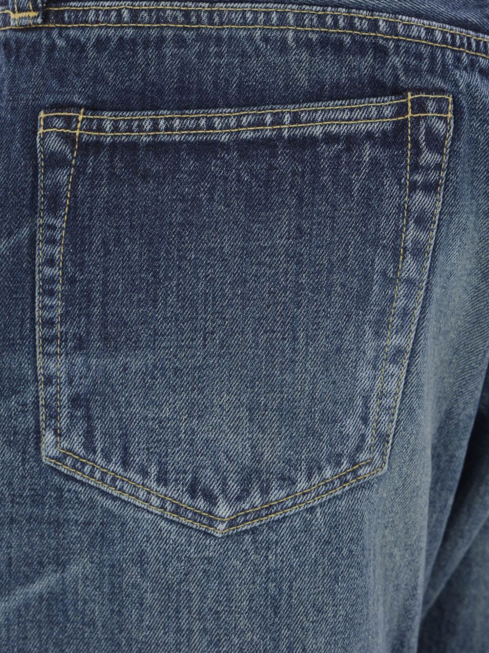 Junya Watanabe Belt Loop Denim Trousers In Black