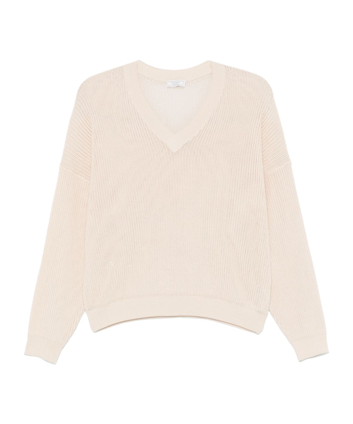 Shop Peserico Sequin-detail Cotton Top In White