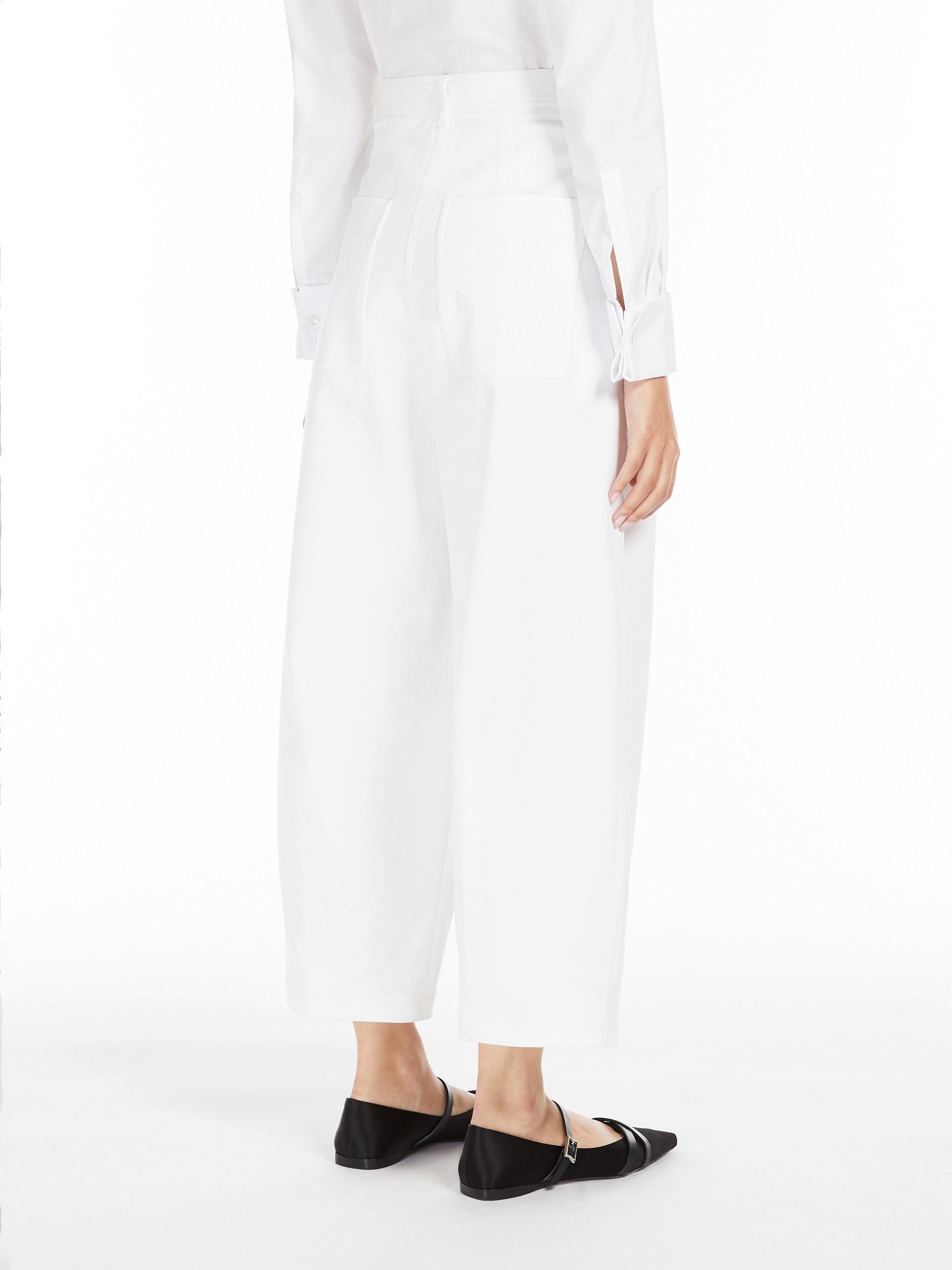Max Mara Belt-loop Casual Pants In White