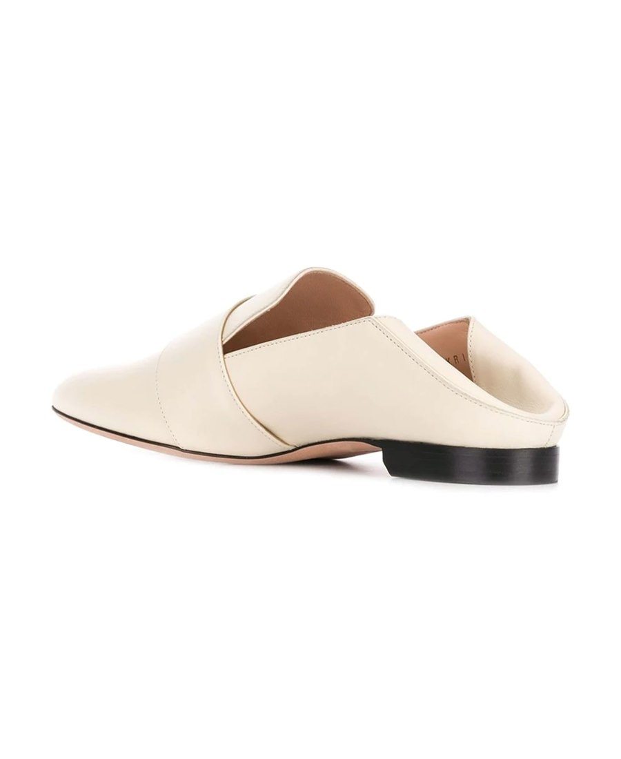 Bally Woman Loafers Ivory Size 8.5 Calfskin In White