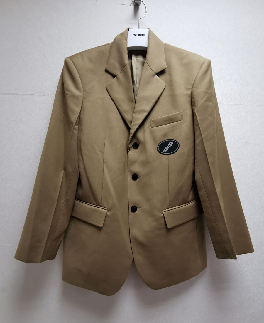 We11 Done Oversized Tailored Blazer In Nude