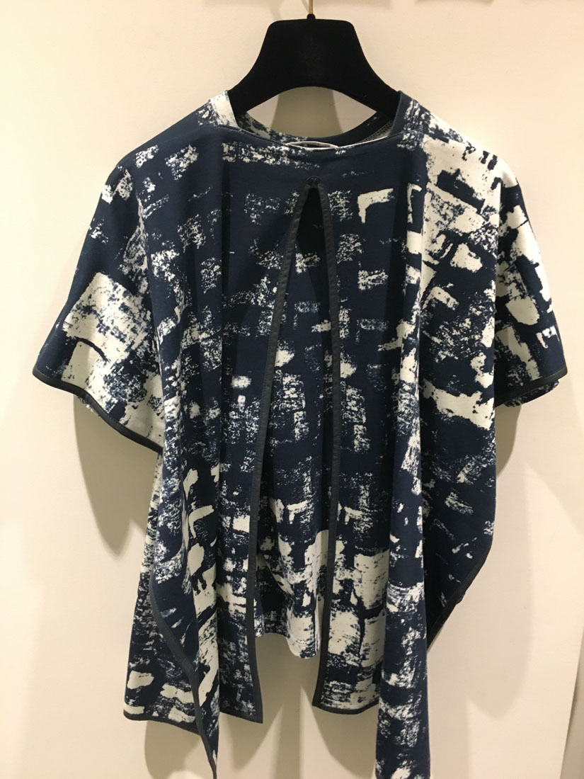 Celine Cotton Printed T-shirt In Blue