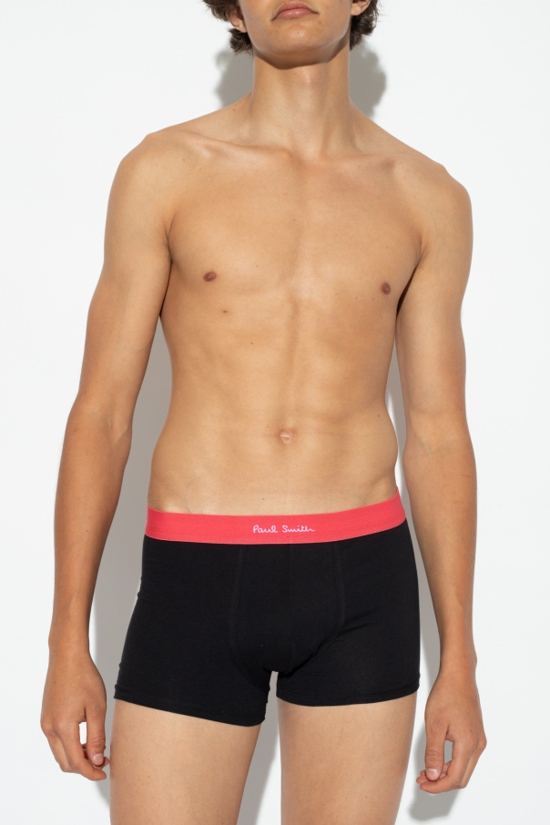 Paul Smith Logo-waistband Pack Set In Black