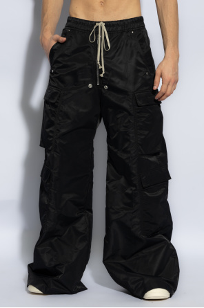 Rick Owens Drkshdw Belas Wide-leg Trousers In Black