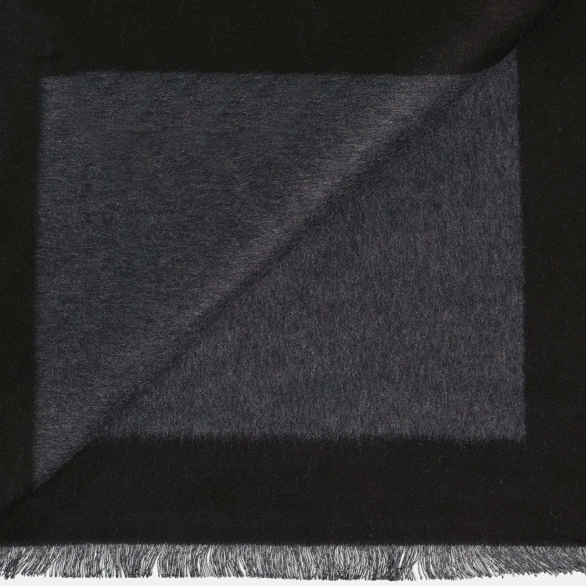 Saint Laurent Tassel Scarf In Black