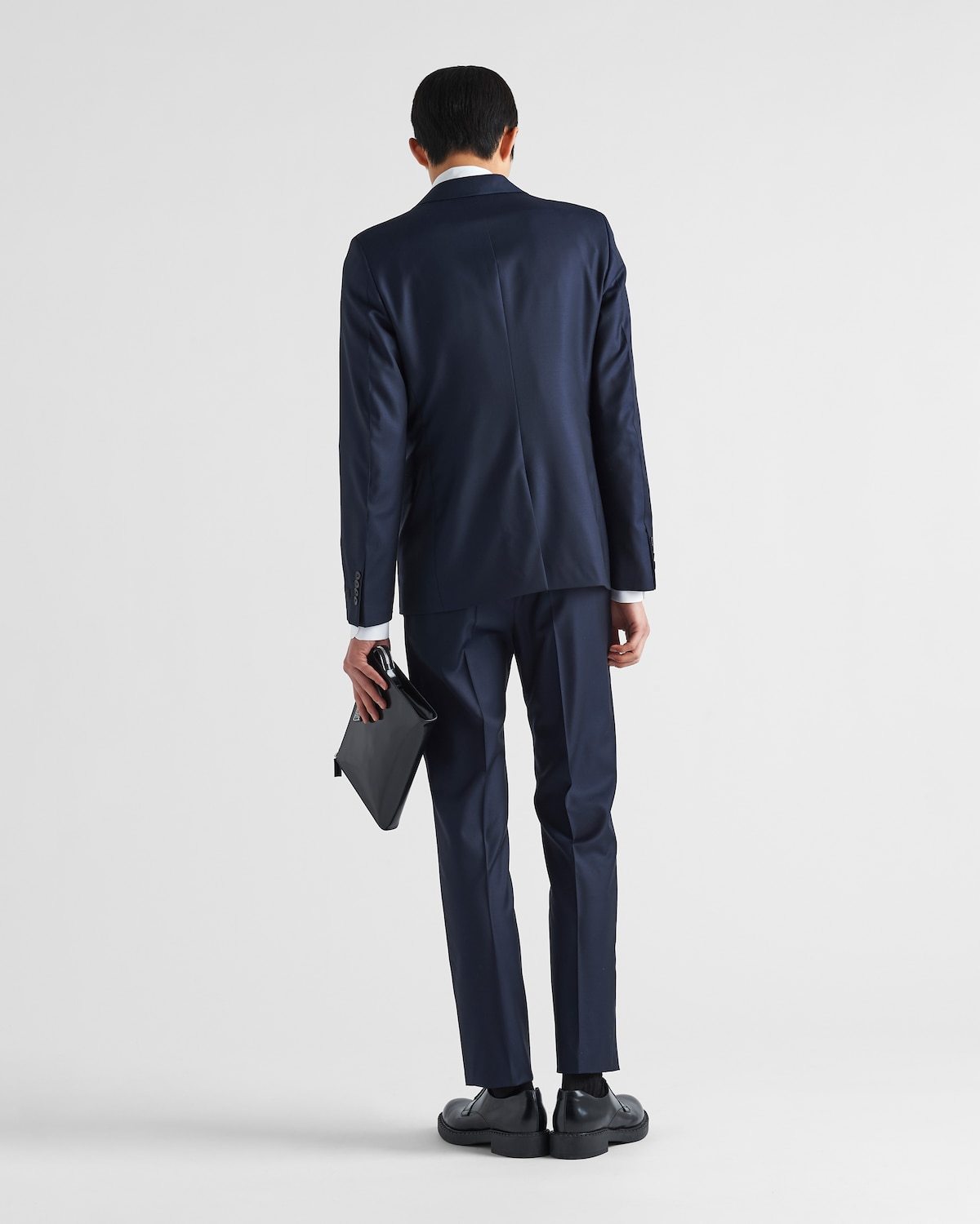 Prada Tailored Two-piece Button-front Suit In Blue