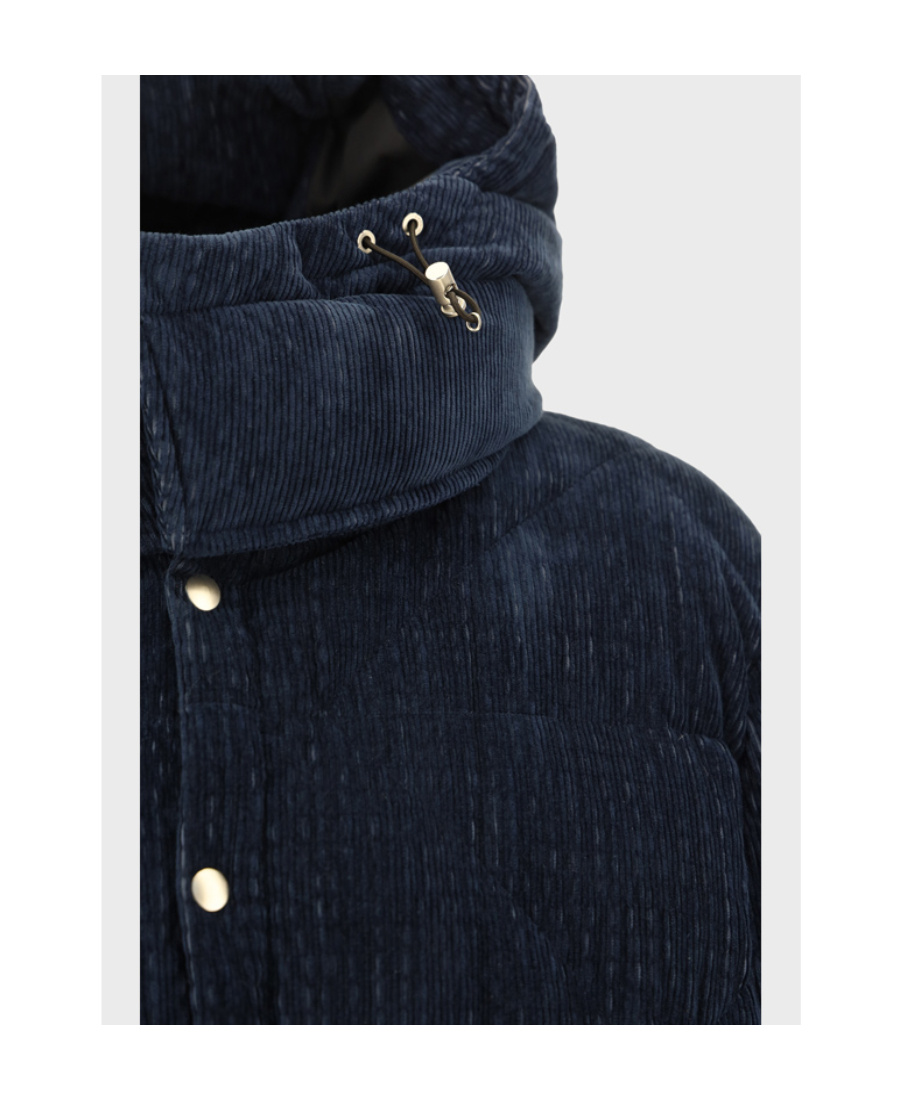 Lardini Long-sleeved Cotton Suit With Standing Collar In Black