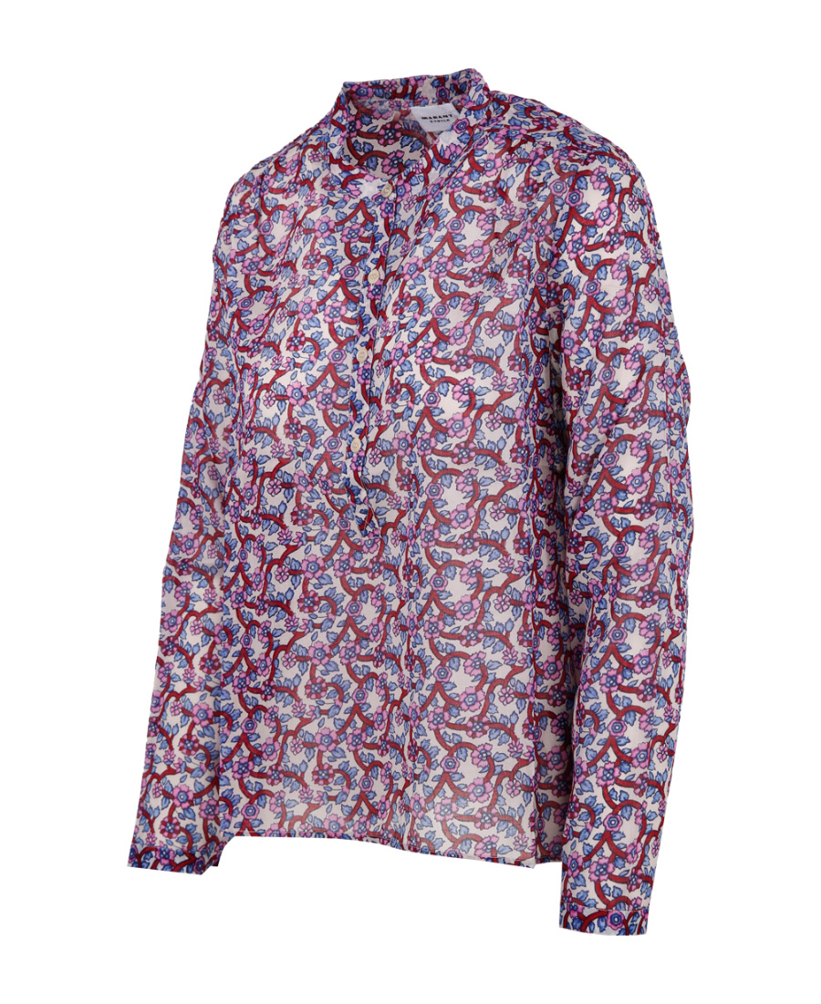 Isabel Marant Étoile Floral-print Long-sleeve Shirt In Multicolor