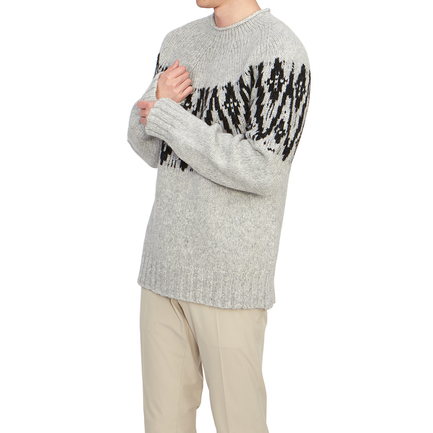 Lardini Long-sleeved Sweater In White