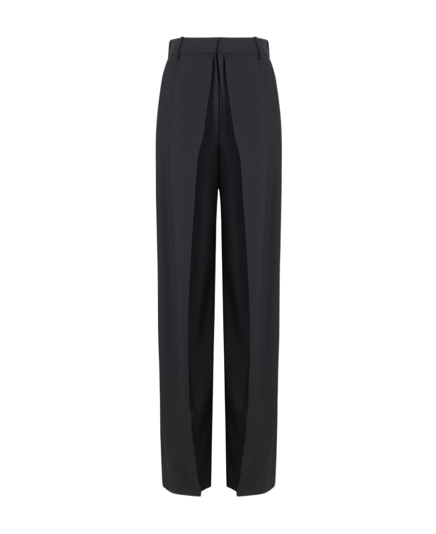 Alexander Mcqueen High-waisted Straight-leg Trousers In Black