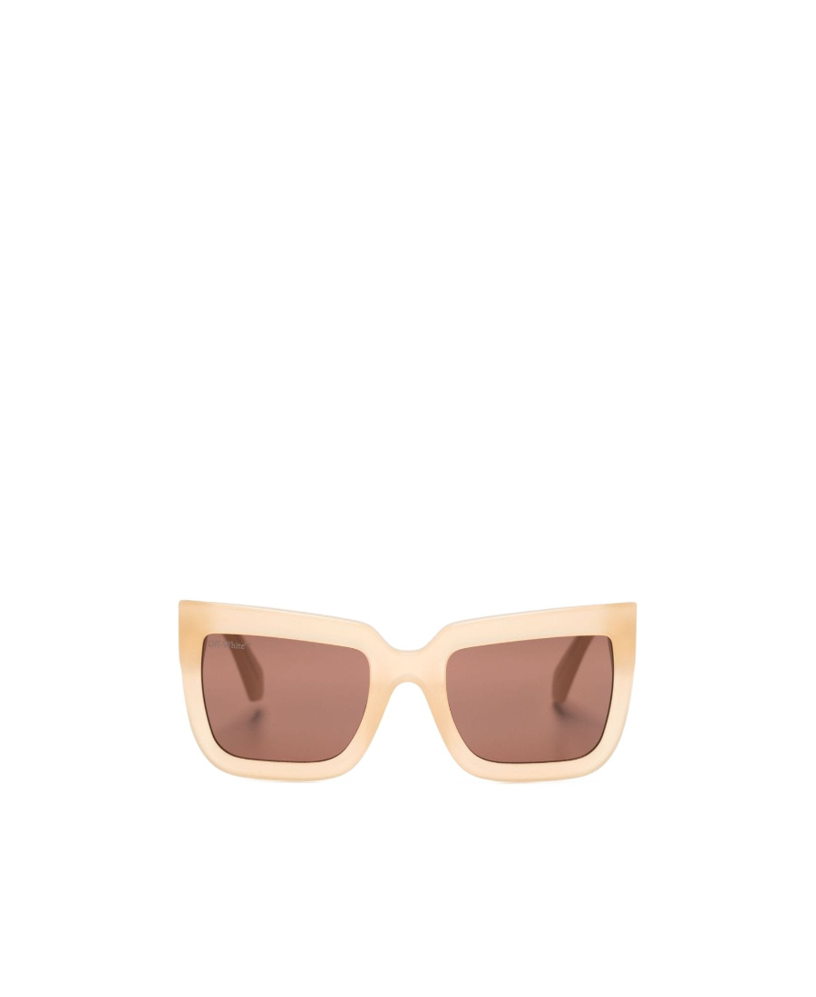 Off-white Square-frame Tinted Sunglasses In Pink