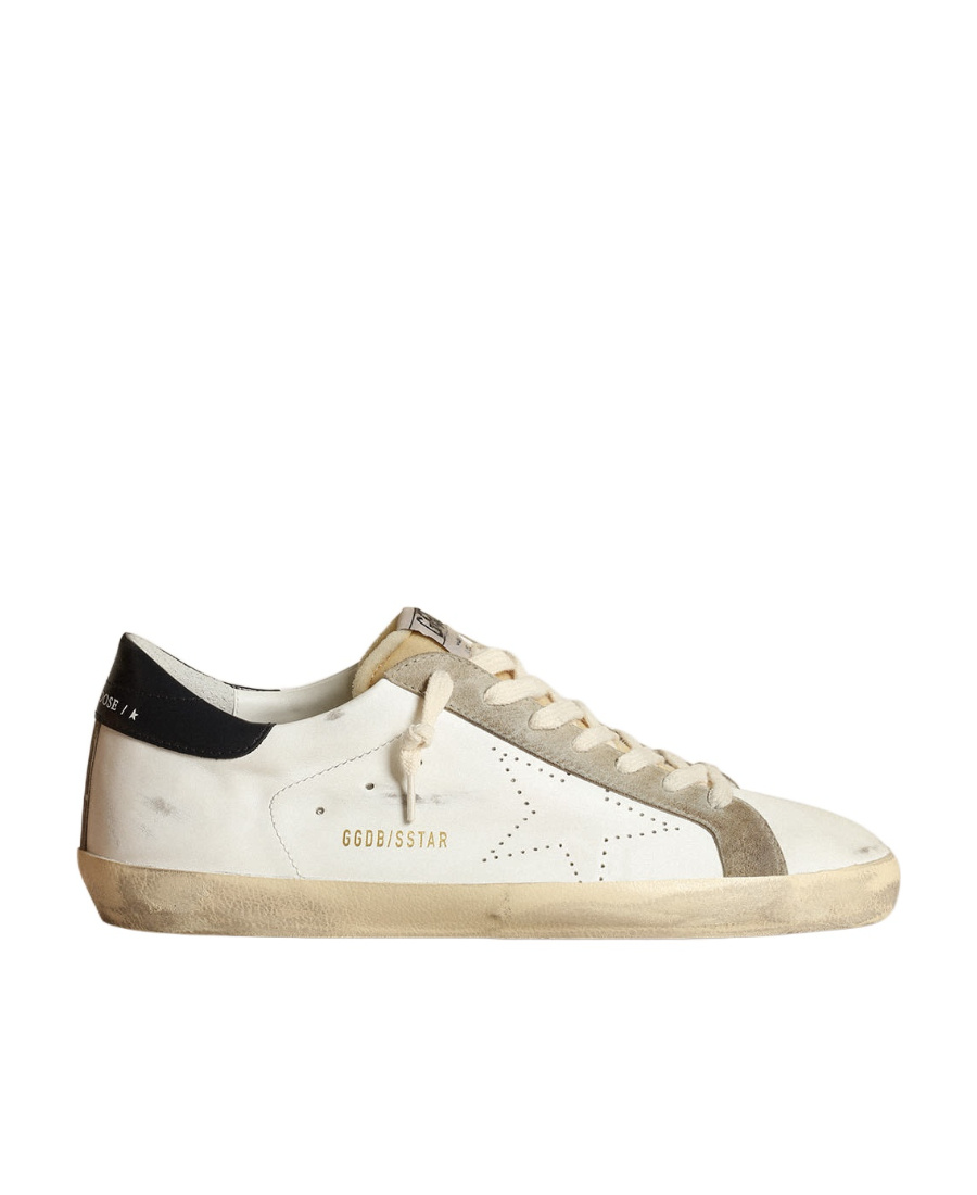 Golden Goose Distressed Leather Low Top Sneakers In Neutral