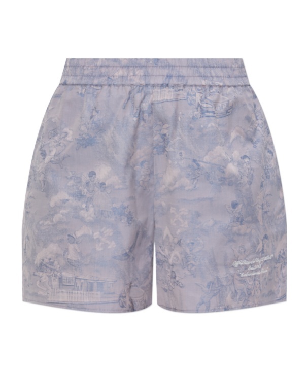 Off-white Pattern Shorts In Gray