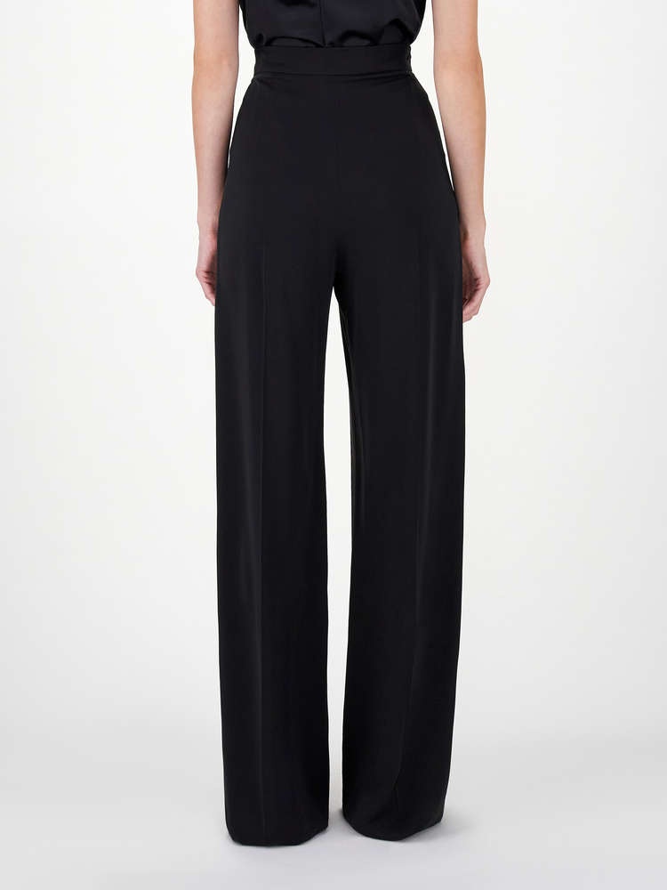 Max Mara Extra Silk Casual Pants In Black