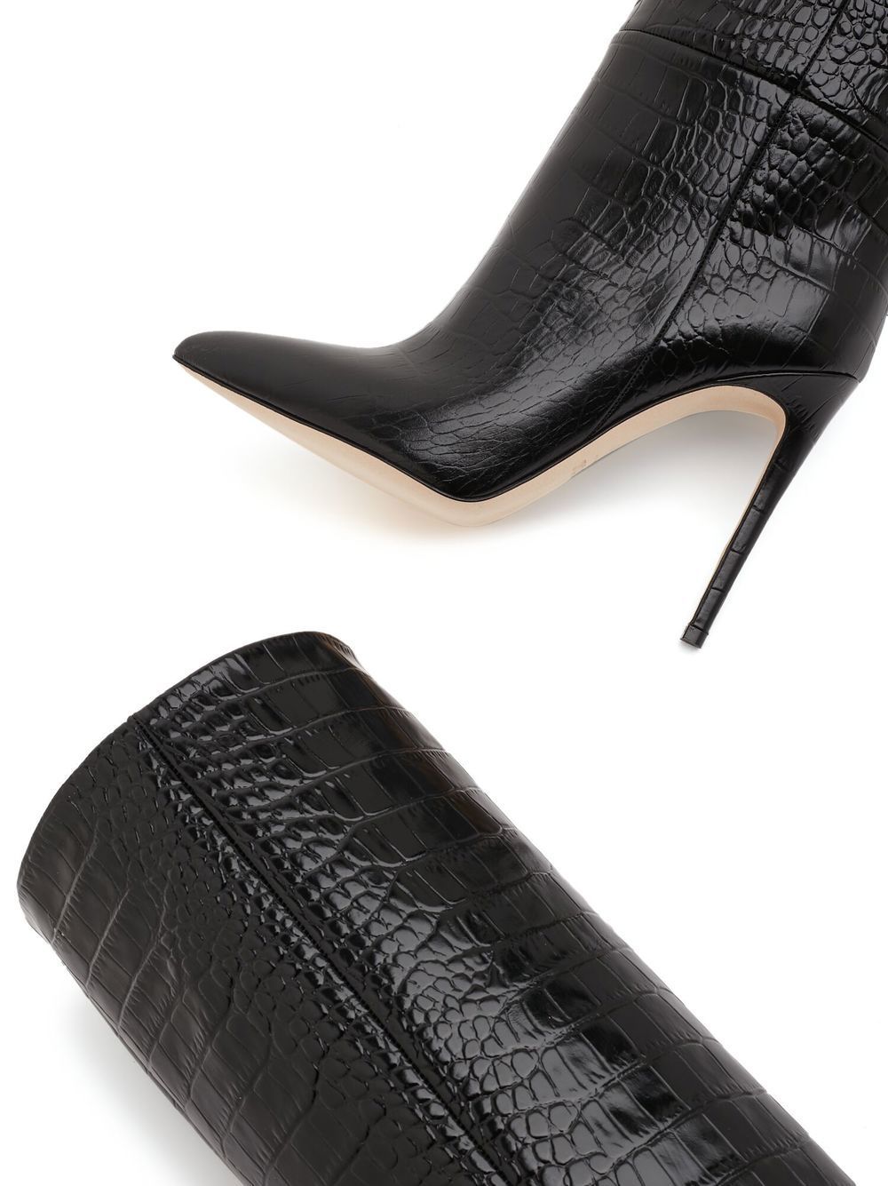 Paris Texas Pointed Boots In Black