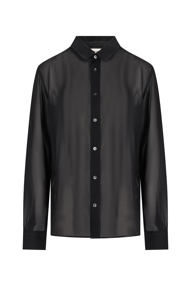 Ami Alexandre Mattiussi Ami Paris Black Polyester Clothing Shirts In Black