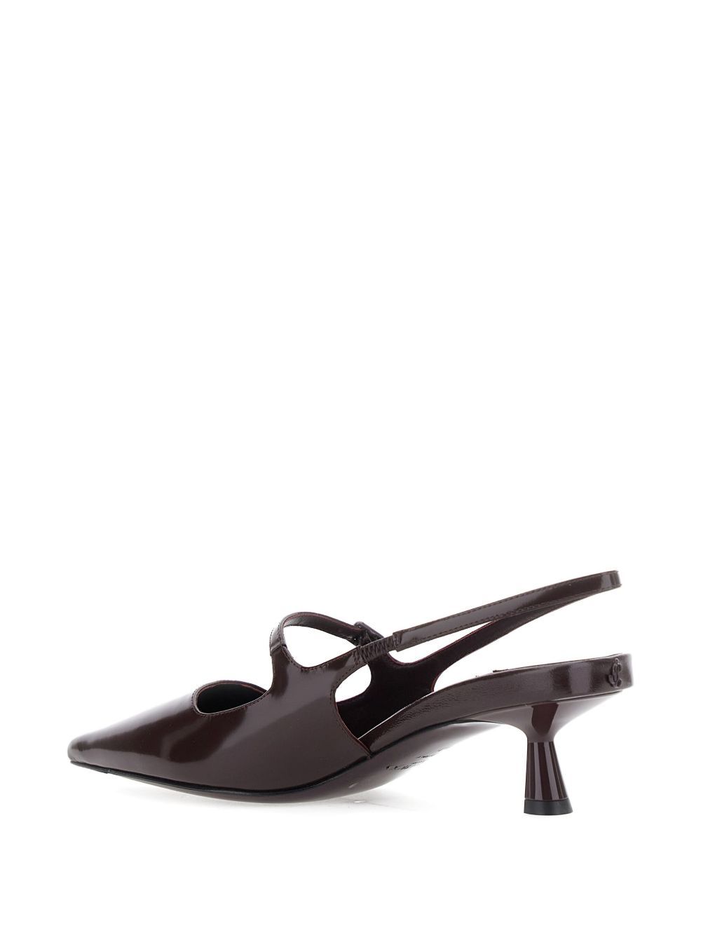 Jimmy Choo Didi 45 Slingback In Brushed Leather In Black