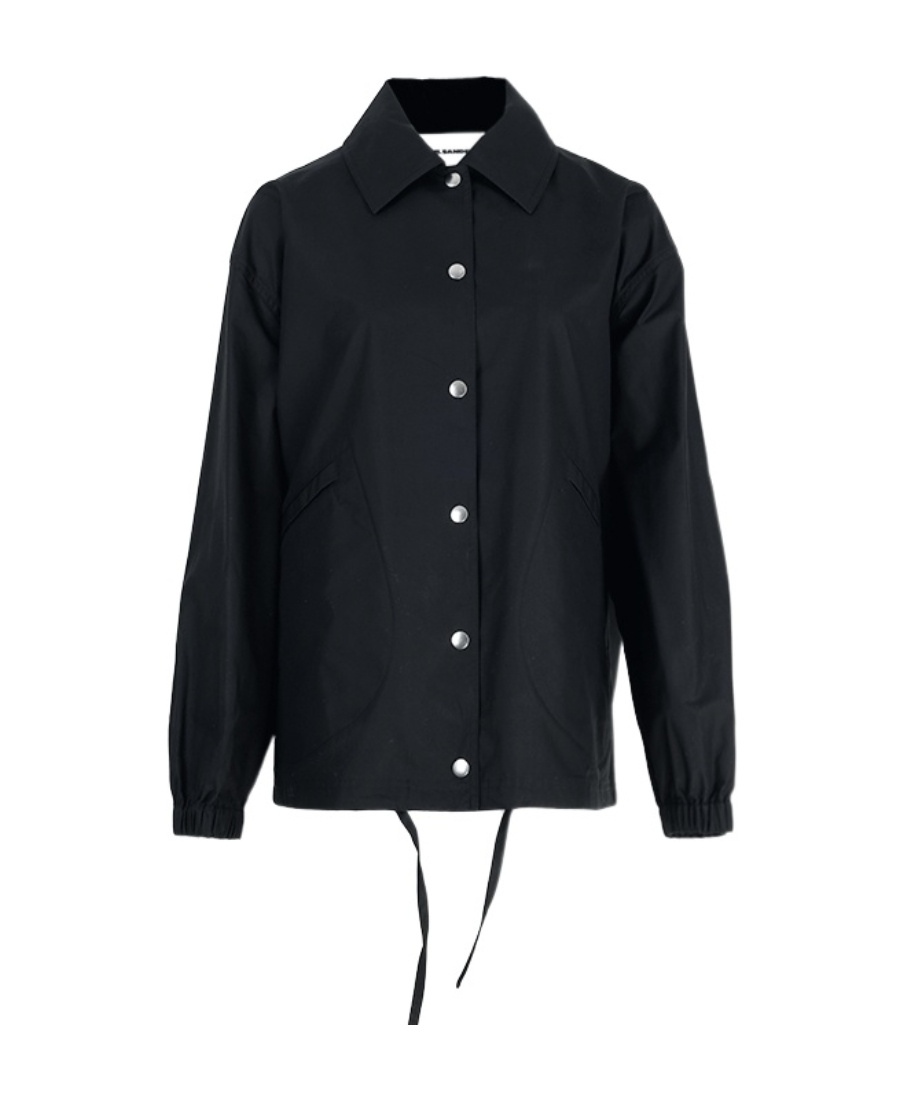 JIL SANDER LOGO-PRINT SHIRT JACKET 