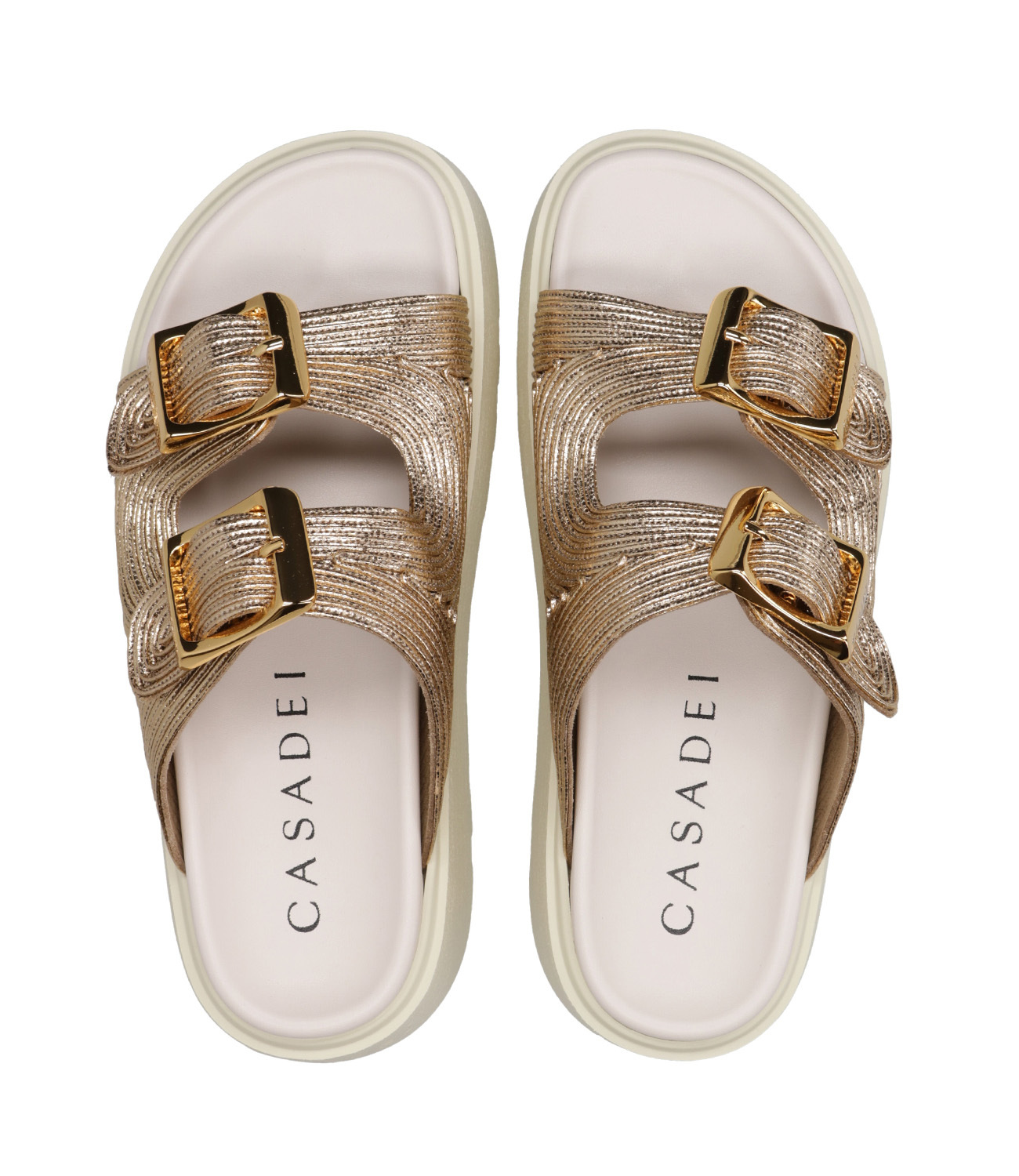 Casadei Platform Slippers In Animal Print