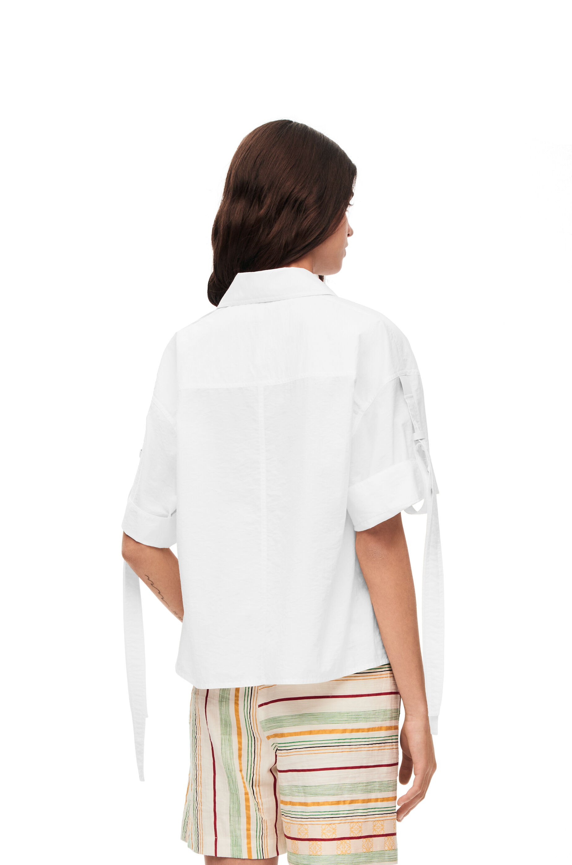 Loewe Cropped Workwear Shirt In Cotton