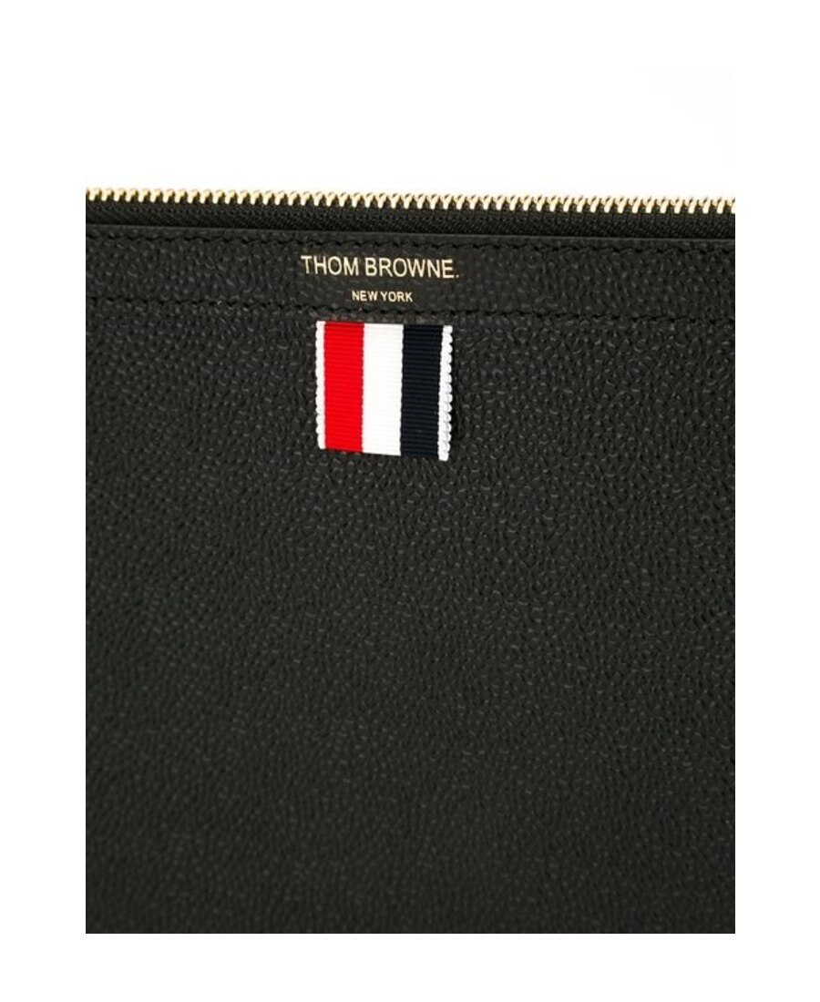 Thom Browne Small Tablet Clutch In Black