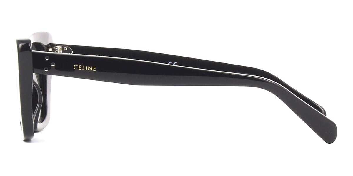 Celine Colored Lens Square Frame Sunglasses In Black