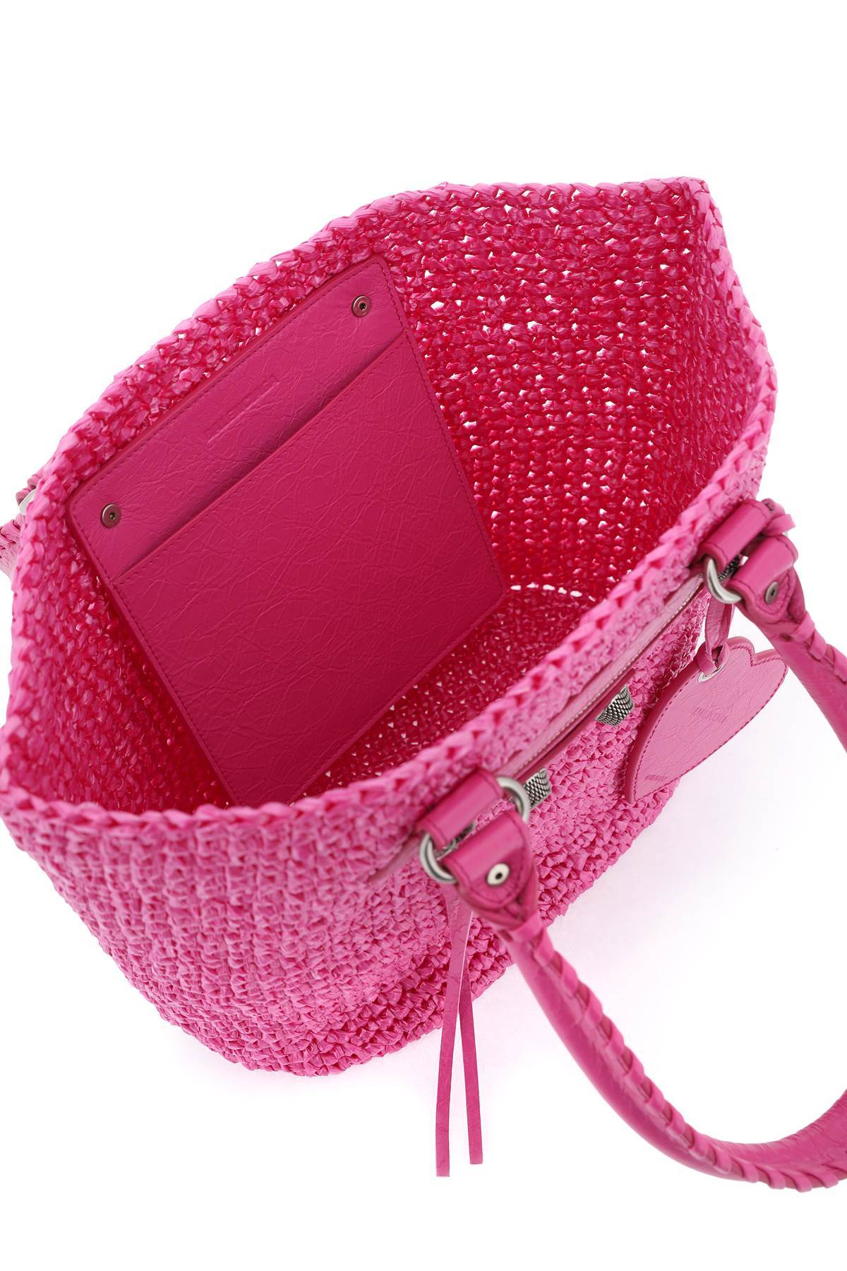 Balenciaga Le Cagole Medium Basket Top-handle Bag In Pink