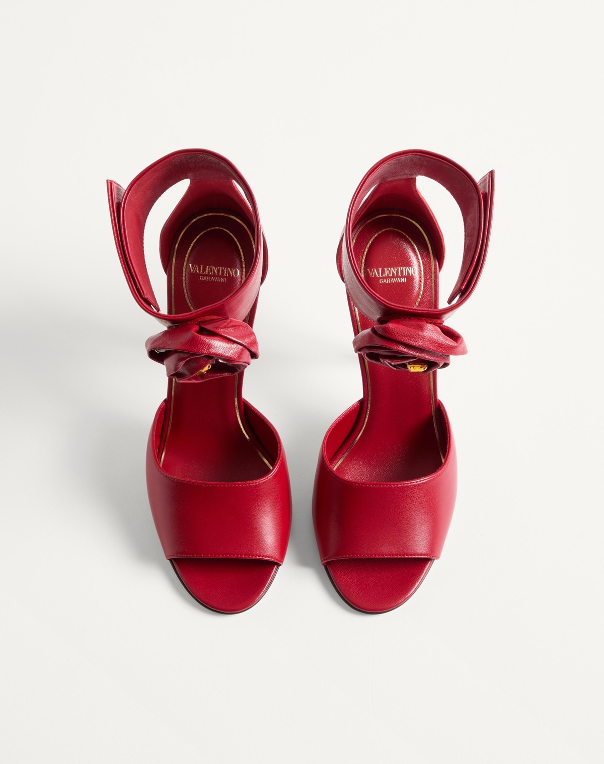 Valentino Open-toe High-heeled Sandals In Red