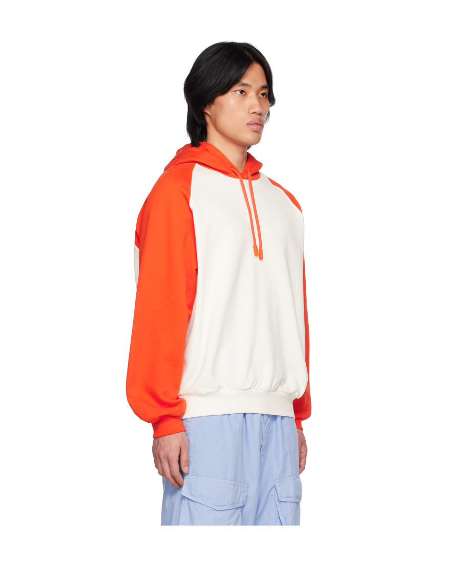 Sunnei Man Sweatshirt Orange Size Xl Cotton In White