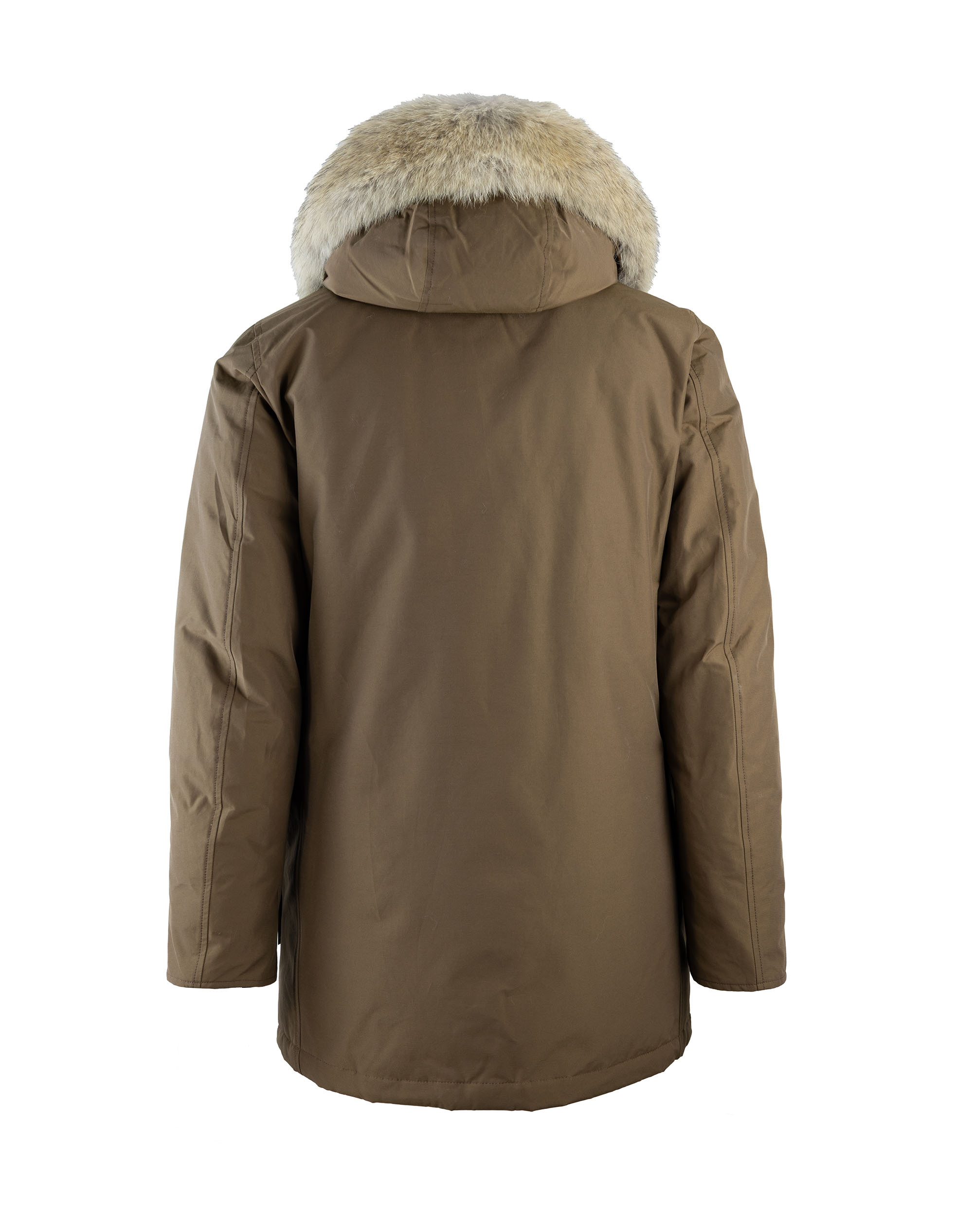 Woolrich Parka Arctic Con Pelliccia Removibile Marrone In Brown