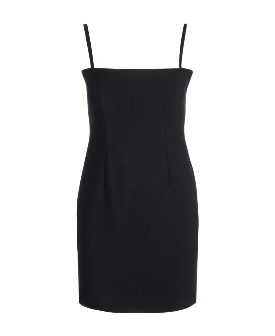 Sportmax Jokey Sqaure-neck Mini Dress In Black